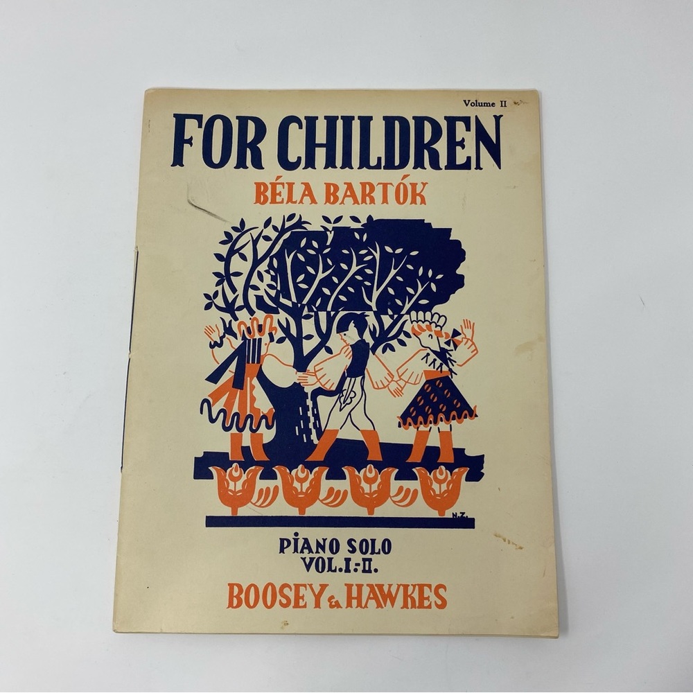 Vintage Bela Bartók For Children Volume Il Piano Solo book Boosey & Hawkes.